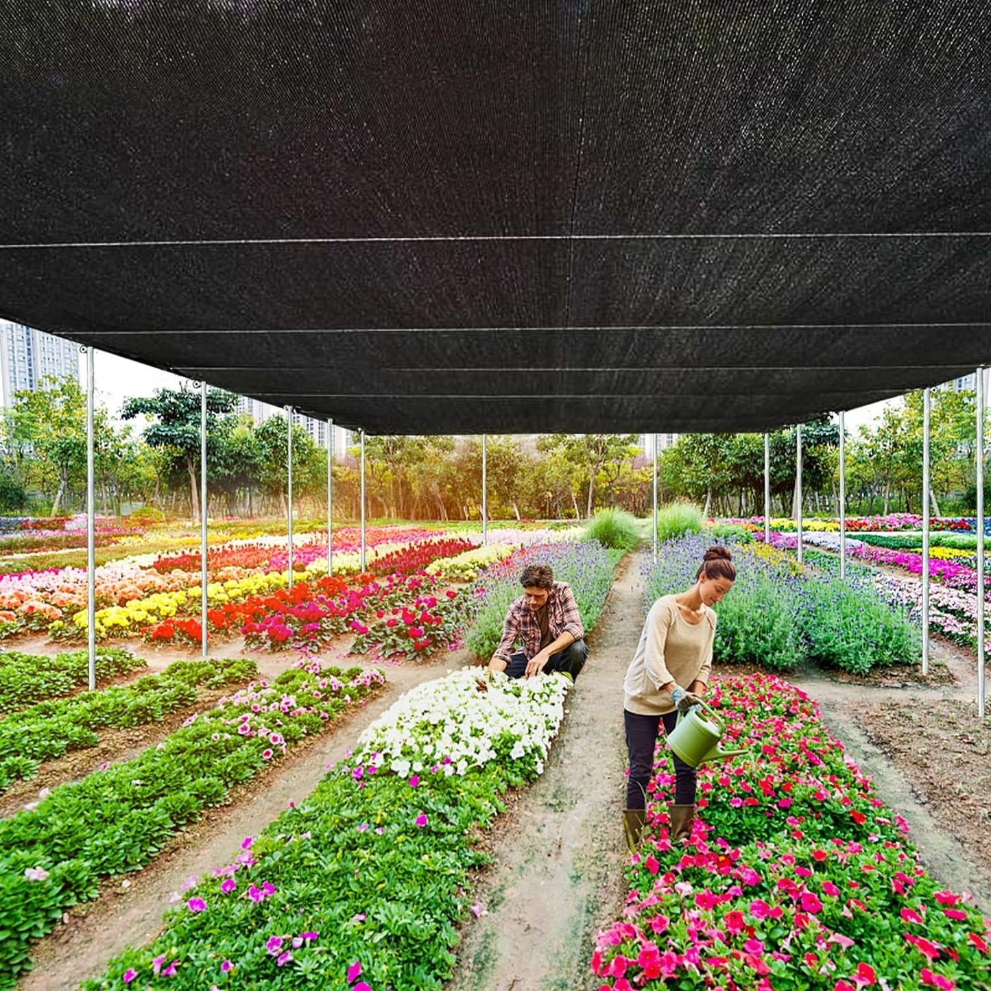 💖Summer Hot Sale 49% OFF🌞90% Blackout Cloth (Black) - 10 x 13ft UV-Resistant Shade Net