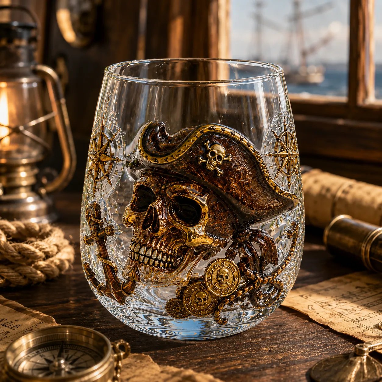 🔥Release The Sea Monster Pirate Glass Collection🏴‍☠️ — Legendary Ocean Treasure Set