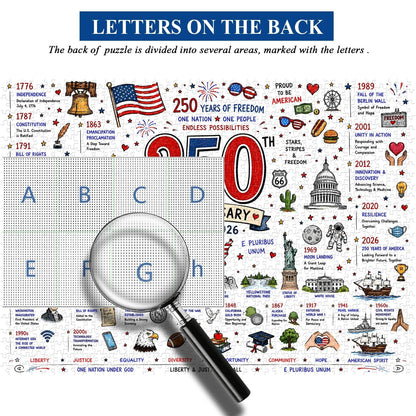 ⭐🗽 Patriotic America Jigsaw Puzzle 1000 Pieces 🎁 Buy 2 Free Shipping