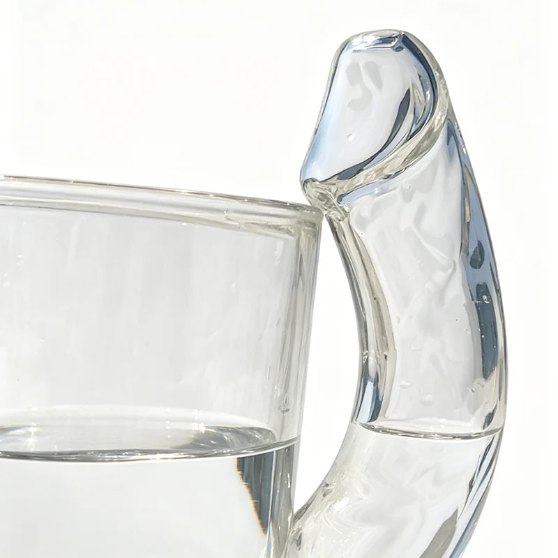FUN D-CUP SHAPED GLASS COCKTAIL GLASS