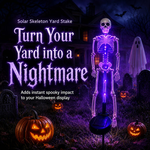 💀 Early Halloween Sale — Solar Skeleton Yard Stake
