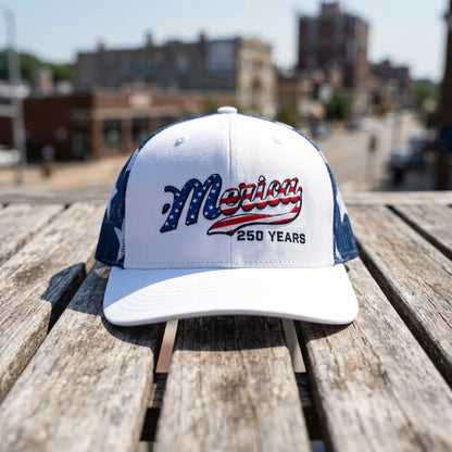 🔥LAST DAY 49% OFF - 🇺🇸 Merica 250 Years Embroidered Mesh Back Trucker Hat✨(Breathable & Lightweight Comfort & Unisex Fit)
