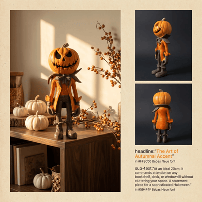 🎁🎉Only $29.99 This Week🌟👻Halloween Pumpkin Man Figurine/Decoration🎃