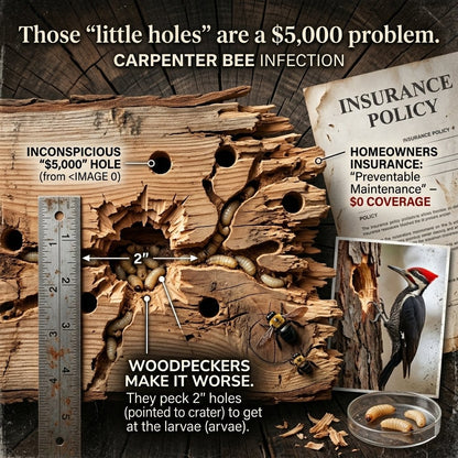 🐝 Ultimate Pro Carpenter Bee Trap – 2-in-1 Protection