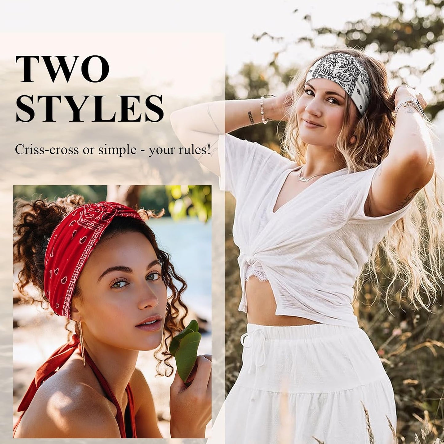 Womens Styling Retro Printed Bohemian Yoga Headband- 🔥As low as $6.2 per piece