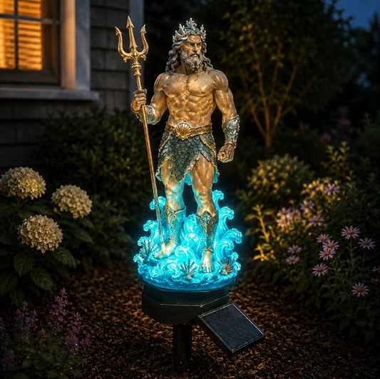 🔥Summer Sale 40% OFF🔱Solar Poseidon Mythic Garden Light
