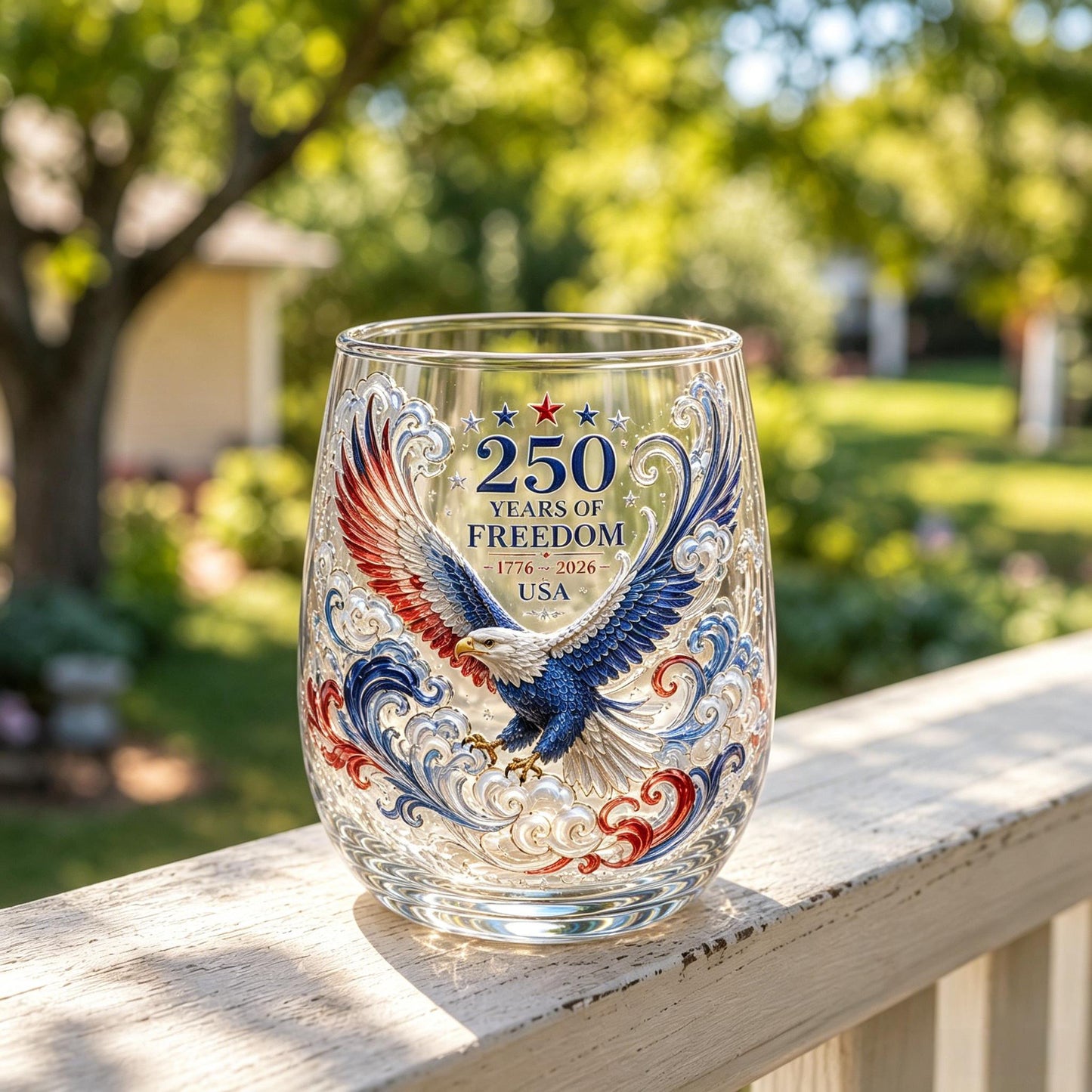 🦅USA 250th Anniversary Freedom Eagle Glass-Limited Collector Edition