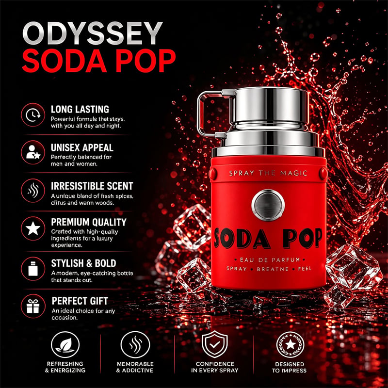 🥤 Odyssey Soda Pop Eau de Parfum – Spray the Magic, Fresh & Addictive