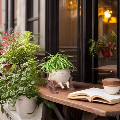 Last Day 49% OFF🔥Smily Face Garden Planter Pot