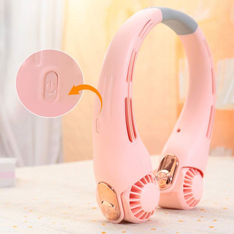 ❄️ Beat the Heat Hands-Free – 360° Neck Fan