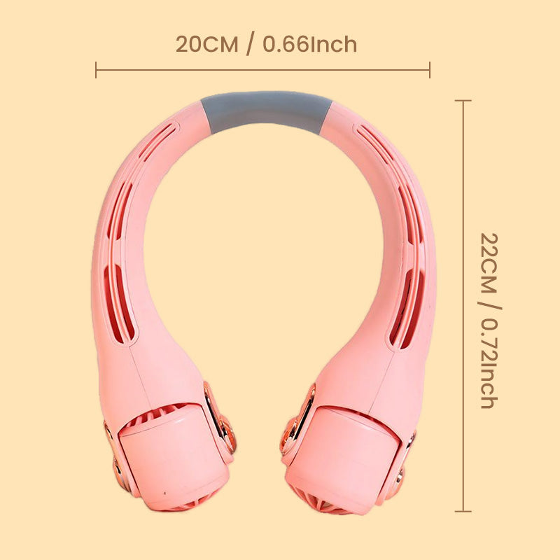 ❄️ Beat the Heat Hands-Free – 360° Neck Fan