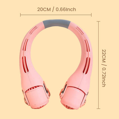 ❄️ Beat the Heat Hands-Free – 360° Neck Fan