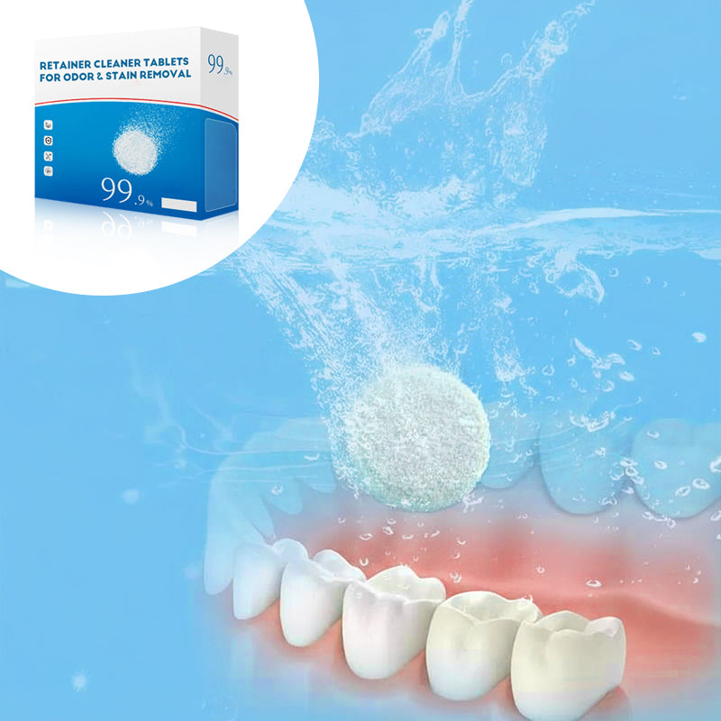 👑47% OFF Father's Day Sale🔥Fast&Easy-Retainer Cleaner Tablets for Odor & Stain Removal🦷