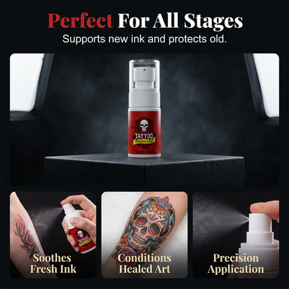 Tattoo Aftercare Spray – ultra-fine mist, hydrates, revives ink vibrancy
